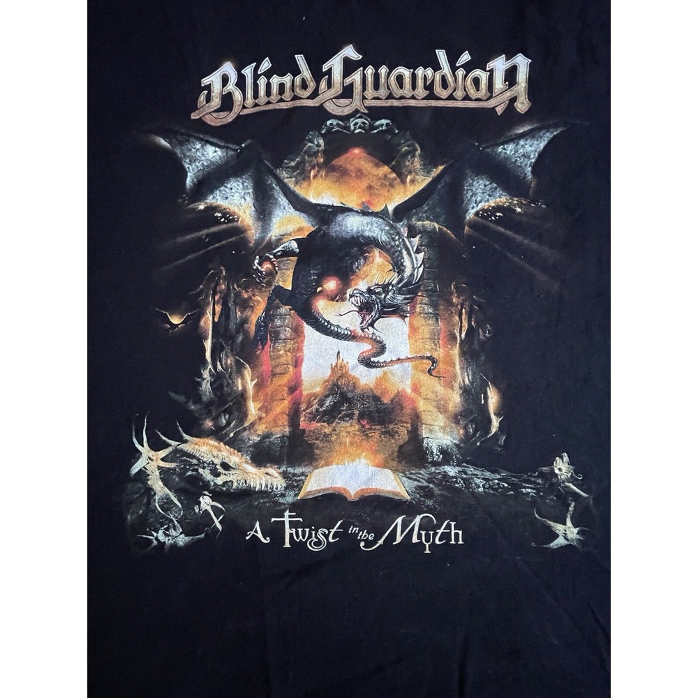Blind Guardian 2006 A Twist In The Myth Tour T-Shirt Men's Size 2XL Double Sided - Picture 2 of 5